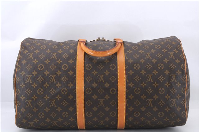 Authentic Louis Vuitton Monogram Keepall 55 Travel Boston Bag M41424 LV 1387E