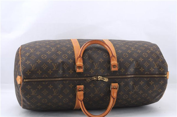 Authentic Louis Vuitton Monogram Keepall 55 Travel Boston Bag M41424 LV 1387E