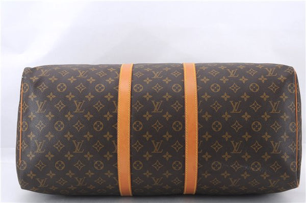 Authentic Louis Vuitton Monogram Keepall 55 Travel Boston Bag M41424 LV 1387E