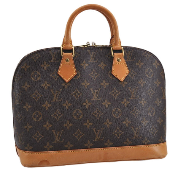 Authentic Louis Vuitton Monogram Alma Hand Bag Purse M51130 LV 1387F