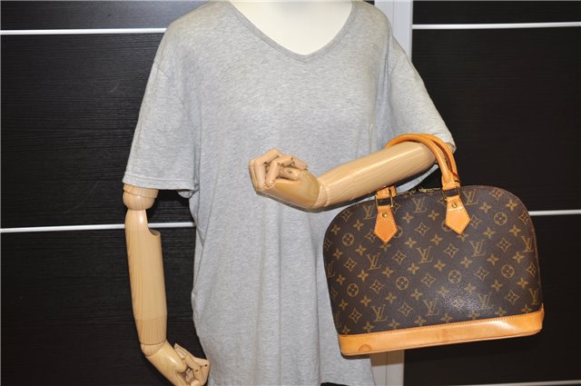 Authentic Louis Vuitton Monogram Alma Hand Bag Purse M51130 LV 1387F