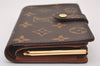 Auth Louis Vuitton Monogram Porte Monnaie Billets Viennois M61663 Wallet 1387I