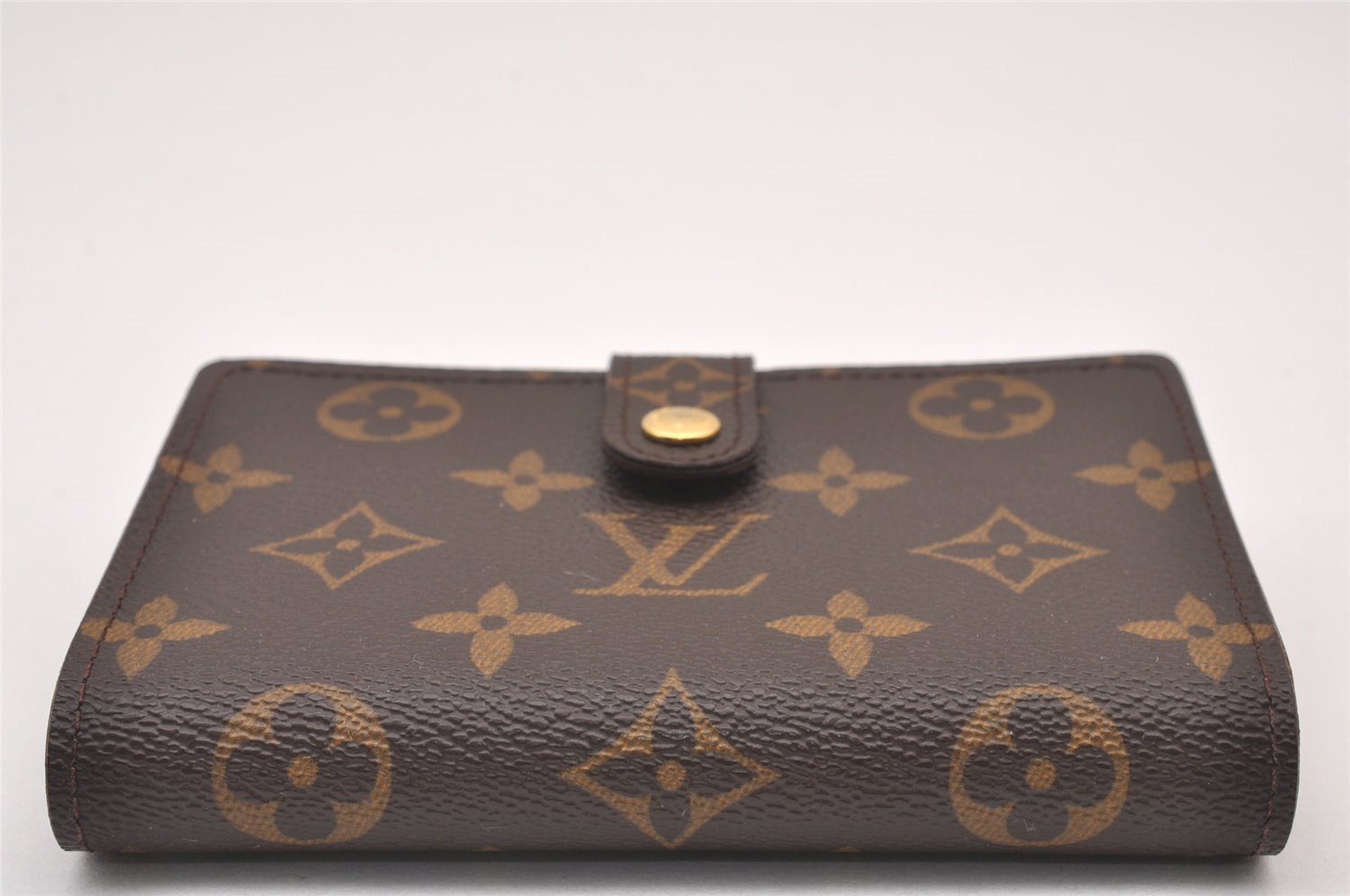 Auth Louis Vuitton Monogram Porte Monnaie Billets Viennois M61663 Wallet 1387I