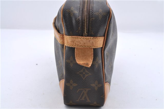 Authentic Louis Vuitton Monogram Compiegne 28 Clutch Hand Bag M51845 LV 1388D