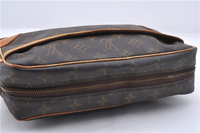 Authentic Louis Vuitton Monogram Compiegne 28 Clutch Hand Bag M51845 LV 1388D