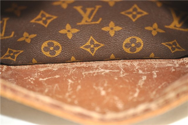 Authentic Louis Vuitton Monogram Compiegne 28 Clutch Hand Bag M51845 LV 1388D