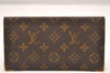 Authentic Louis Vuitton Monogram Porte Chequier Double M62223 Long Wallet 1388I