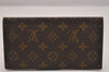 Authentic Louis Vuitton Monogram Porte Chequier Double M62223 Long Wallet 1388I