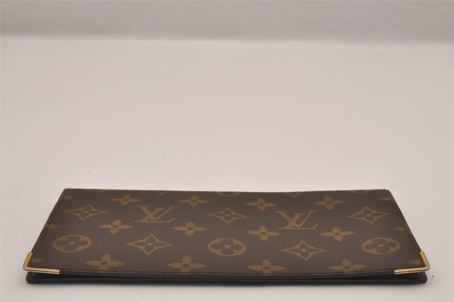 Authentic Louis Vuitton Monogram Porte Chequier Double M62223 Long Wallet 1388I