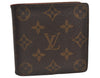 Authentic Louis Vuitton Monogram Porte Billet Carte Credit Monnaie Wallet 1389I