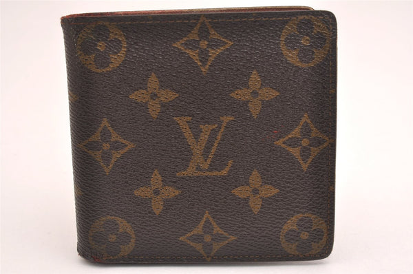 Authentic Louis Vuitton Monogram Porte Billet Carte Credit Monnaie Wallet 1389I