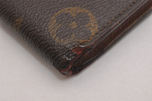 Authentic Louis Vuitton Monogram Porte Billet Carte Credit Monnaie Wallet 1389I