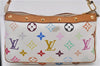 Louis Vuitton Monogram Multicolor Pochette Accessoires Pouch M92649 White 1390E