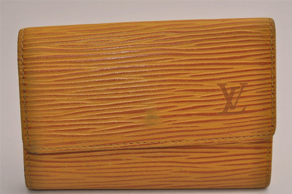 Authentic Louis Vuitton Epi Multicles 6 Key Case Yellow M63819 LV 1391I