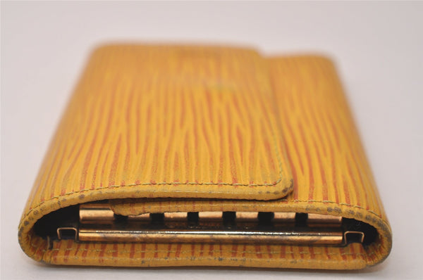 Authentic Louis Vuitton Epi Multicles 6 Key Case Yellow M63819 LV 1391I