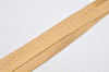 Authentic HERMES Vintage Tie Necktie Clover Pattern Silk 5005EA Yellow 1392I