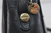 Authentic Ferragamo Vara Shoulder Cross Body Bag Purse Leather Black 1393D