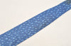 Authentic HERMES Vintage Tie Necktie Leopard Pattern Silk 7895MA Blue 1393I