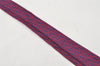 Authentic HERMES Tie Necktie Mors deux Chain Pattern Silk 7192UA Navy Red 1394I