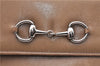 Authentic GUCCI Horsebit Long Wallet Purse Leather 035661 Brown 1395D