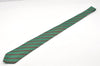 Authentic HERMES Vintage Tie Necktie Chain Pattern Silk 7129FA Green 1395I