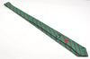 Authentic HERMES Vintage Tie Necktie Chain Pattern Silk 7129FA Green 1395I