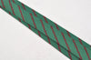 Authentic HERMES Vintage Tie Necktie Chain Pattern Silk 7129FA Green 1395I