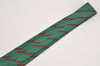 Authentic HERMES Vintage Tie Necktie Chain Pattern Silk 7129FA Green 1395I