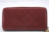 Authentic GUCCI Guccissima Leather Long Wallet Purse 212110 Red 1397D