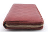 Authentic GUCCI Guccissima Leather Long Wallet Purse 212110 Red 1397D