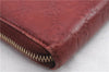 Authentic GUCCI Guccissima Leather Long Wallet Purse 212110 Red 1397D