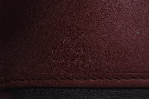 Authentic GUCCI Guccissima Leather Long Wallet Purse 212110 Red 1397D