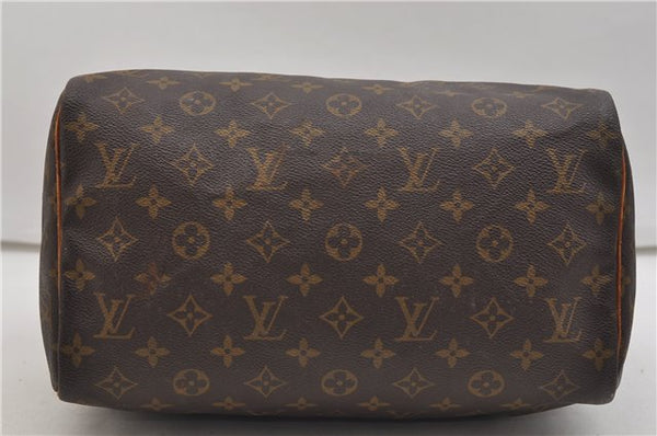 Authentic Louis Vuitton Monogram Speedy 30 Hand Boston Bag M41526 LV 1398E