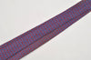 Authentic HERMES Tie Necktie Geometrical Pattern Silk 7081OA Blue Red 1398I
