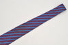 Authentic HERMES Vintage Tie Necktie Chain Pattern Silk 999SA Navy Blue 1400I