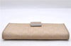 Authentic GUCCI Long Wallet Purse GG Canvas Leather 74210 Beige 1401D