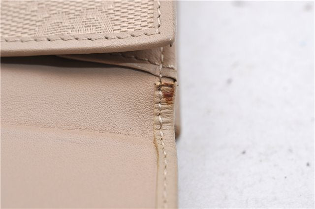 Authentic GUCCI Long Wallet Purse GG Canvas Leather 74210 Beige 1401D