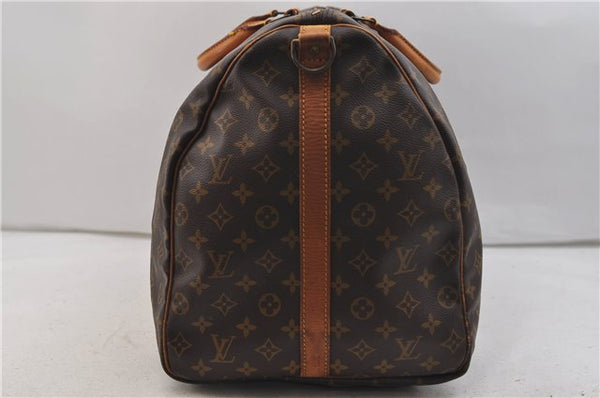 Auth Louis Vuitton Monogram Keepall Bandouliere 60 Boston Bag M41412 LV 1401E