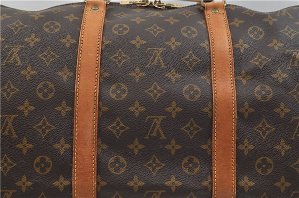 Auth Louis Vuitton Monogram Keepall Bandouliere 60 Boston Bag M41412 LV 1401E