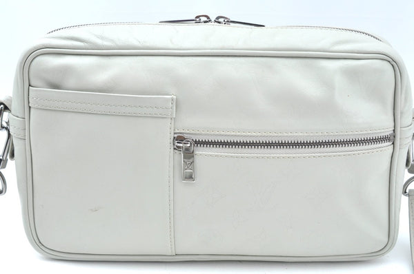 Authentic Louis Vuitton Monogram Defile Irvington Shoulder Bag M92356 Gray 1401H