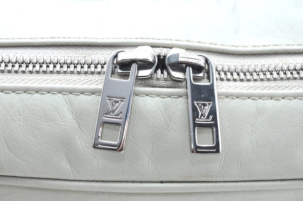 Authentic Louis Vuitton Monogram Defile Irvington Shoulder Bag M92356 Gray 1401H