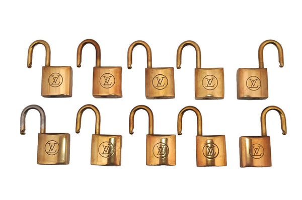 Authentic Louis Vuitton Padlock 10Set Old Model LV 1401I