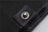 Authentic GUCCI Long Wallet Purse GG Canvas Leather 225833 Black 1402D