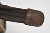 Authentic GUCCI Vintage Clutch Hand Bag Purse GG PVC Leather Brown 1404I