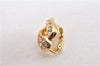 Authentic Christian Dior Rhinestone Clip-On Earrings Gold Plating CD 1405G