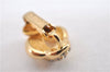 Authentic Christian Dior Rhinestone Clip-On Earrings Gold Plating CD 1405G