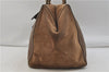 Authentic FENDI Leather Suede Shoulder Tote Bag Brown 1406E