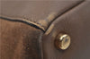 Authentic FENDI Leather Suede Shoulder Tote Bag Brown 1406E