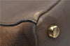 Authentic FENDI Leather Suede Shoulder Tote Bag Brown 1406E