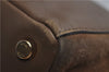 Authentic FENDI Leather Suede Shoulder Tote Bag Brown 1406E